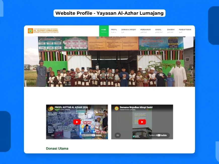 Contoh website lembaga untuk UMKM